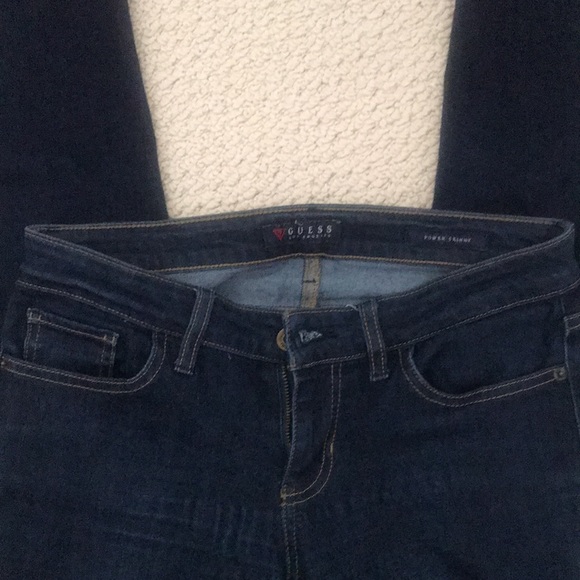 Guess Power Skinny Dark Wash Jeans - Picture 7 of 9